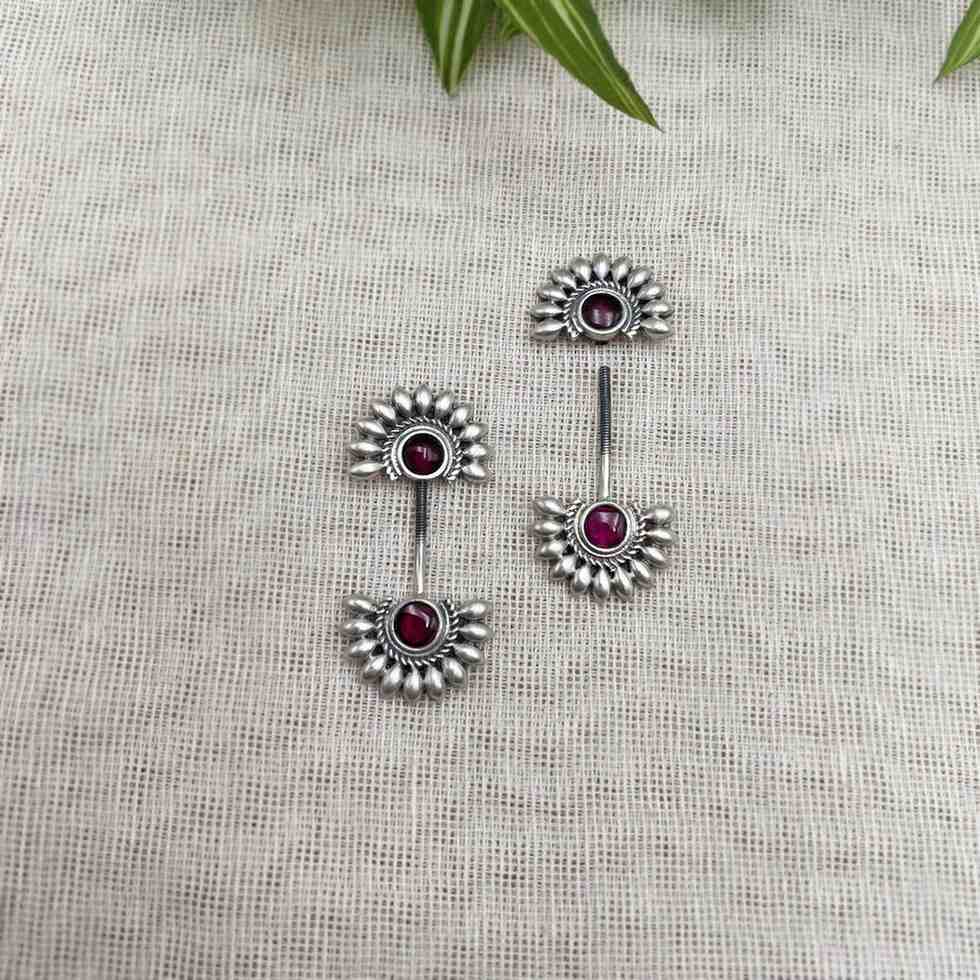 Pink stone bugadi earrings Pink stone bugadi earrings